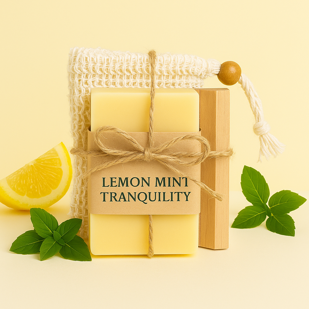 Lemon Mint Tranquility – Natural Citrus & Peppermint Bar Soap