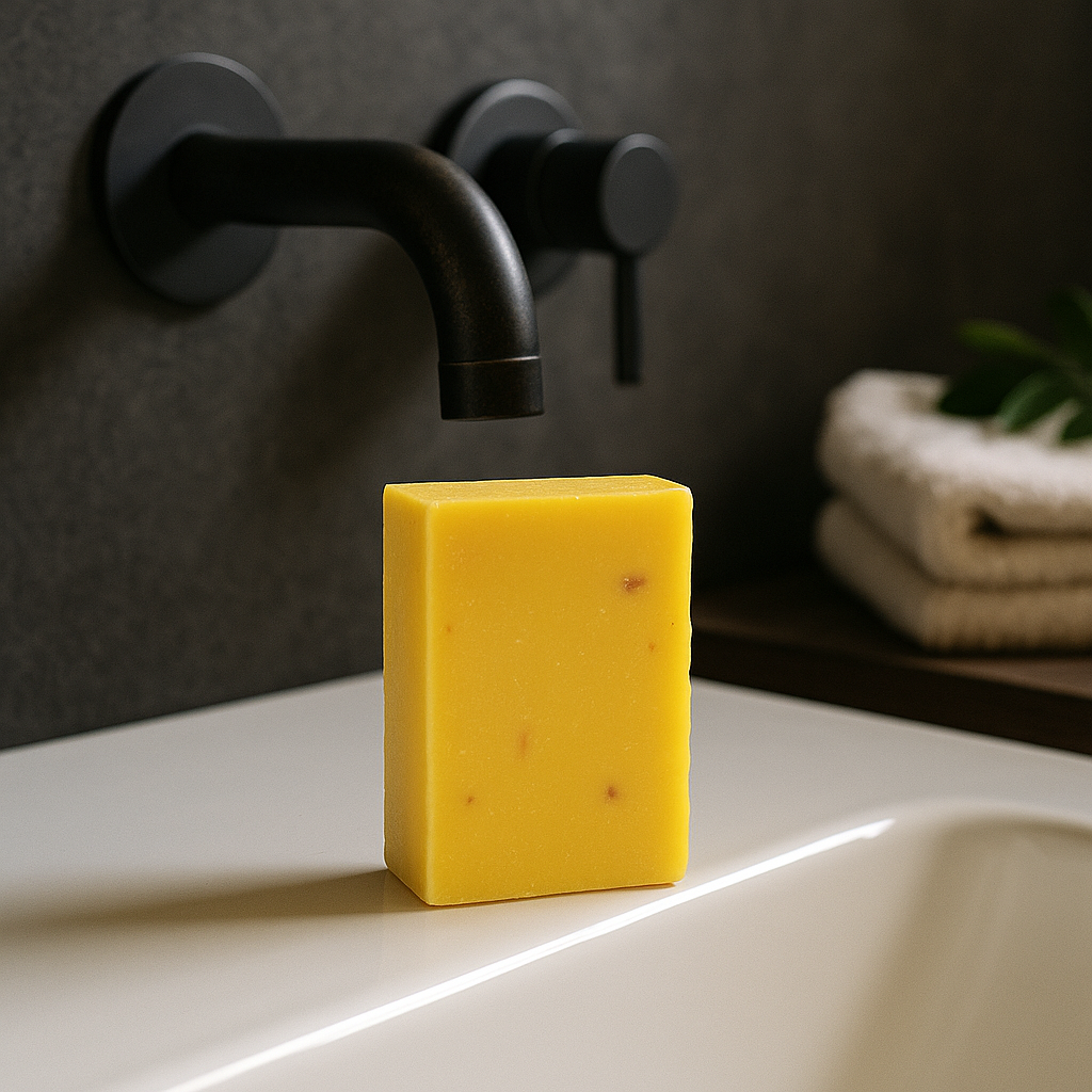 Island Amber Glow Bar — Warm Tropical Citrus Soap