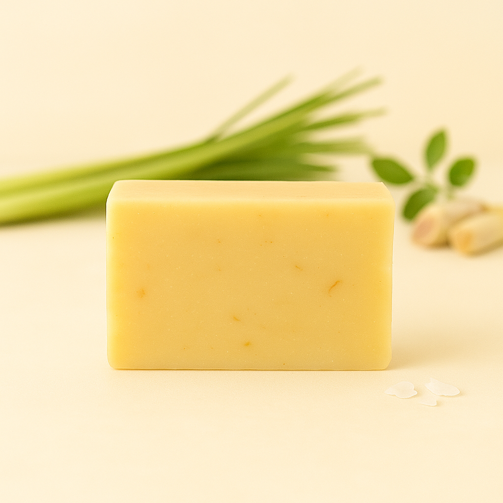 Lemongrass Glow Bar — Fresh & Zesty Herbal Citrus Soap