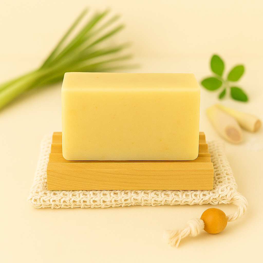 Lemongrass Glow Bar — Fresh & Zesty Herbal Citrus Soap